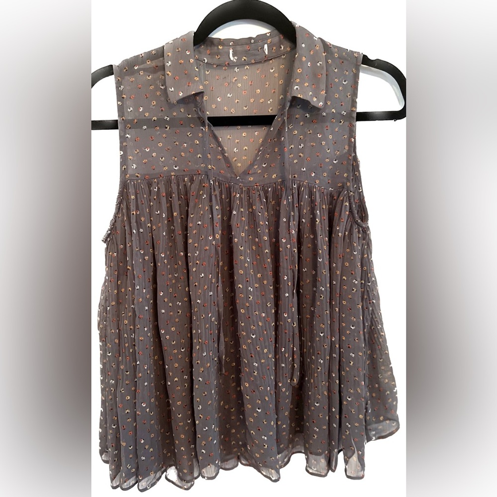 LAUREN CONRAD Women's Sleeveless Ladybug Blouse, Size S